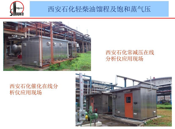 應(yīng)用案例二：西安石化常減壓在線分析儀和西安石化催化在線分析儀應(yīng)用現(xiàn)場(chǎng)