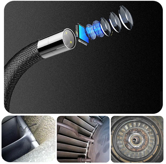 亞泰光電QIE系列高清內(nèi)窺鏡像素高達(dá)兩百萬(wàn),內(nèi)窺鏡成像高清